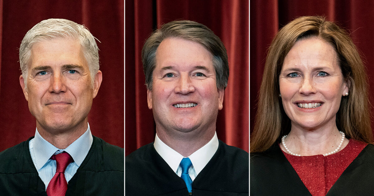 President Trump Says He Regrets Nominating Gorsuch, Kavanaugh, and Barrett to the Supreme Court